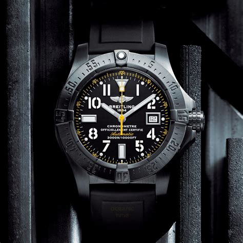 breitling seawolf blacksteel code yellow|breitling yellow seawolf watch.